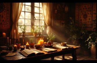 Заговор, дом, свечи, книги, травы